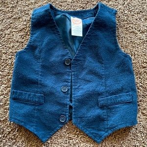 Denim blue colored vest